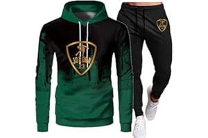 Tomwell Survêtement Homme Ensemble Sweat à Capuche à Manches Longues et Pantalon Jogging de Cordon de Serrage Ensemble de vêtements de Sport