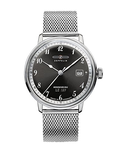 Zeppelin Herren-Armbanduhr Hindenburg Analog Quarz Edelstahl 7046M2 Zeppelin Herren-Armbanduhr Hindenburg Analog Quarz Edelstahl 7046M2