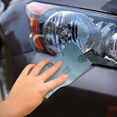 Schleifpapier sortiert Wet/Dry, 102 teilig 60 bis 3000 Körnung Schleifpapier Sortiment, 7,6 x 14 cm Schleifmittel Papier Tabelle mit gratis Geschenkbox, für Automotive Schleifen, Holz Möbel Finishing - 7