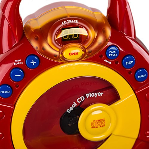 Roadstar KID-55CD Kinder CD-Spieler mit 2 Mikrofonen und Karaoke-Funktion (tragbar, Batterie-Betrieb, Kopfhörer-Anschluss, 10 Watt Musikleistung) - 7