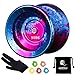 Produktbild Magic Yoyo Professional Unresponsive Yoyo Y01 Node, Long Spinning Time Prettiest Yoyo with Glove, Yoyo Bag and 5 Replacement YoyoStrings (Blue&pink&Silver)