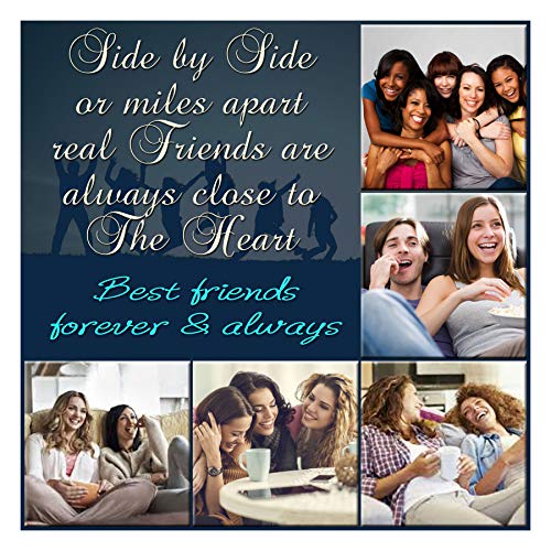 Arohi Art World, Personalized Photo Frame for Best Friends, Valentine Day Gift (Size: 12x12 inch, Without Frame)