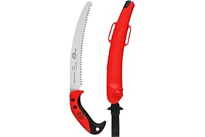 FELCO 640 gebogene Säge (Sägeblatt 27 cm, Baumsäge inkl. Etui, Schnitt-ø 100 mm, Länge 44 cm, Astsäge mit ergonomischen Griff, für Rechts-/Linkshänder), 35x15x5 cm