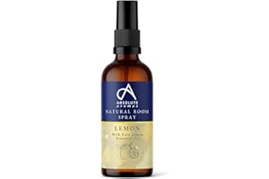 Absolute Aromas Natural Lemon Room Spray with Pure Lemon Essential Oil - A Wonderfully Zesty and Deliciously Fresh aroma - 100% Pure, Natural, Vegan, Undiluted and Cruelty-Free