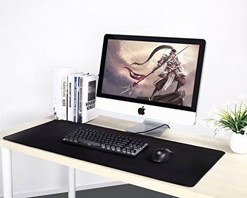 XL Gaming Mat Mauspad, CoJoie XL Gaming Mauspad Maus Mat – In den Maßen: 400x900x3mm – Rutschfeste Unterseite aus Gumm – Extended Performance Gaming Mauspad, Schwarz - 6