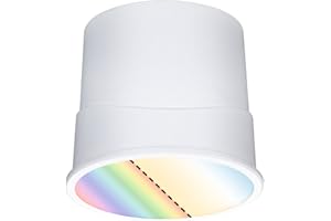 Paulmann 92470 LED Modul Einbauleuchte Base Smart Home Zigbee Coin rund 4,9W 420lm dimmbar 50mm Satin Kunststoff RGBW+