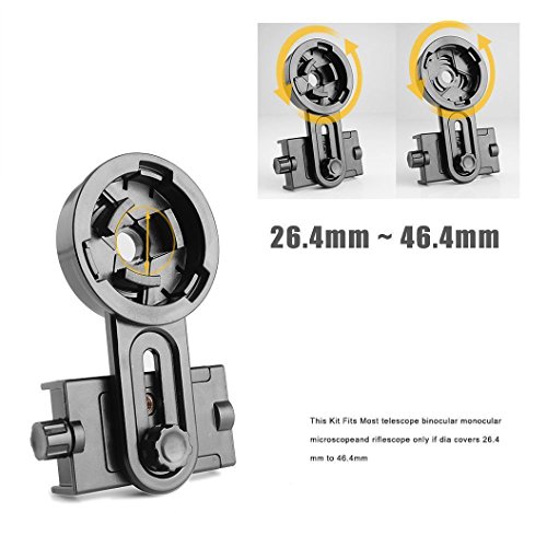 Careshine telescopio connessione mobile phone Holder staffa a scomparsa multifunzione regolabile adattatore universale per collegare il tuo telefono cellulare clipÂ â€“Â qualsiasi telefono cellulare a una varietÃ  di ottica