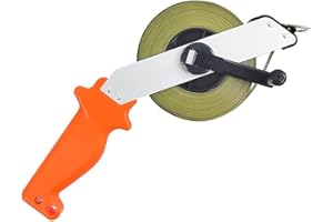 YUANYUU Rollbandmaß 50 m, Langes Maßband, Hohe Präzision Bandmaß, Measuring Tape mit Ergonomischen Griff, Metermaß für Baustelle