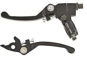 TRKIMAL Clutch Brake Handle Levers for 22mm 7/8 inch Handlebar, Fit 110cc 125cc 140cc TTR 125cc SSR Xmotos Apollo 125 Pit Dirt Bike CRF50 CRF70 Motor Bike Motocross Parts (Black)