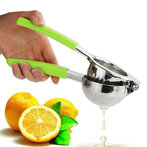 OVOS 304 Edelstahl Zitruspresse Zitrone Squeezer mit Anti-Rutsch-Silikon Griff