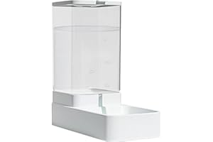 Goowafur Futterautomat für Hunde, Futterautomat für Katzen - Gravity Auto Wasserfutter-Haustierfutterautomat | 3,8 l Wasserspender für Hunde und Katzen, Schwerkraft-Futterspender für Tränkefutter