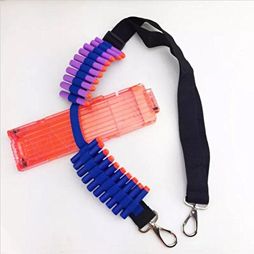 Worsendy Bandolier Spielzeugpistole Weiche Bullets Schultergurt Clip Charger Darts Ammo Lagerung Für Kartuschenhalter Einstellbare Schultergurt