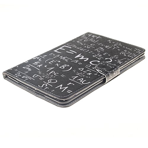 iPad mini 4 Hülle,iPad mini 4 hülle Hardcase,Ekakashop Luxus Bunt Formel Muster Design Flip Painted PU Ledertasche Hülle im Bookstyle Folio Cover hüllen Schutzhülle Magnetic Protection Protective Handyhülle mit für Apple iPad mini 4 Tablet + 1x Kostenlos Ständer (Farbe zufällig) - 5