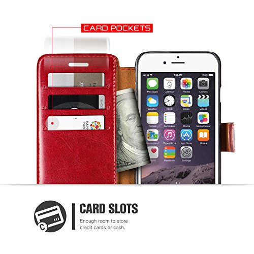 Funda iPhone 6 6S VRS Design Carcasa Cuero Rojo 3 ranuras para tarjetas Cuero Pu Choque Absorci n Layered Dandy para Apple iPhone 6 iPhone 6S reviews Funda iPhone 6 6S VRS Design Carcasa Cuero Rojo 3 ranuras para tarjetas Cuero Pu Choque Absorci n Layered Dandy para Apple iPhone 6 iPhone 6S