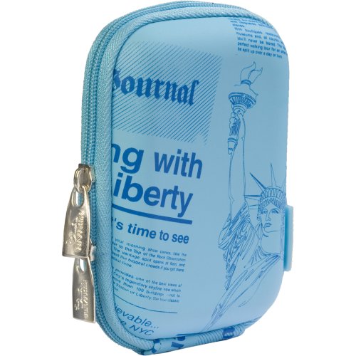 RivaCase 7023 (PU) Hardcase für Digitalkamera hellblau (newspaper) RivaCase 7023 (PU) Hardcase für Digitalkamera hellblau (newspaper)