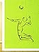 Produktbild Wandtattoo Kinderzimmer Wandtattoo Schlafzimmer Videospieldekor Gaming-Abziehbilder Volleyballspieler-Spielball-Sport-Athlet-Sprungs-Aufkleber