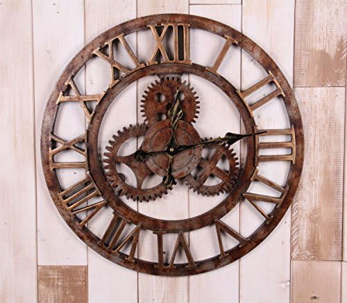 Industrial style evoking the digital gear wall clock wall creative wall decoration Raymond