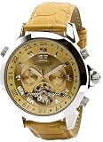Calvaneo 1583 Astonia Platin 'Whiskey Sunbrushed' Automatikuhr platiniert