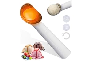 Homtronics Heated Ice Cream Scoop,Rechargeable Ice Cream Scoop,Press to Heat up to 70°C/158°F, LED Display, IP67 Waterproof Icecream Scoop for Ice Cream, Gelato, or Frozen Yogurt