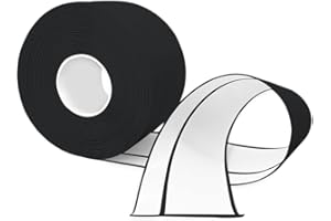 TAOYIO Weichsockelleiste Selbstklebend, 6M PVC küchenabschlussleiste 50x20mm, Sockelleiste Selbstklebende für Küche und Badezimmer 5x2 Schwarz, 6M-5X2BLACK