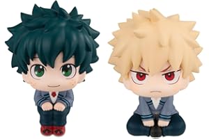 Tongyundacheng 2 figuras MHA Look Up de Izuku Midoriya y Bakugou Katsuki, figura de acción de 10 cm, estatua de personajes lindos, modelo de PVC, adorno de decoración de escritorio, regalo de anime