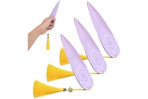 SUJEBKC 3 Pcs Spada Finta Stampata,Adatta Per Cosplay e Per Halloween Coltello Da Un Anime(Viola)