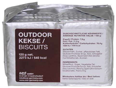 Preisvergleich Produktbild Max Fuchs Outdoor Kekse, 120 g, 7 % Mwst.