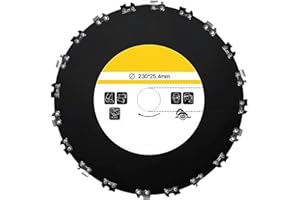 HFSAZJ Angle Grinder Cutting Disc Attachments, Arbor Angle Grinder Woodworking Cutter Tool, Alloy Steel Circular Chainsaw Wheel For 4500 5200 Ms180 Ms250 Fs120 Fs250 (Black L)