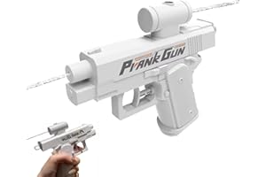 CHENRI Prank Water Gun, Prank Gun, Prank Squirt Gun, Pistola ad acqua a due vie, Spruzzatore d'acqua creativo, divertente pistola ad acqua per adulti e bambini (bianco)