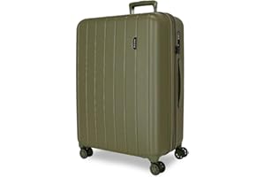 MOVOM Wood, Maleta de Cabina, Equipaje, Interior con Dos Compartimentos, Fabricada en ABS Material Resistente y Ligero, 4 Ruedas giratoriasCierre de combinación Lateral, De Joumma Bags