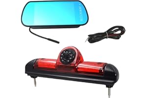 KOHIENWO Auto Dritte Dach Top Mount Bremsleuchte Kamera Bremslicht Rückfahrkamera für Citroen Jumper/FIAT DUCATO X250 / Peugeot Boxer +7.0" Zoll Monitor TFT Bildschirm LKW KFZ LCD Display