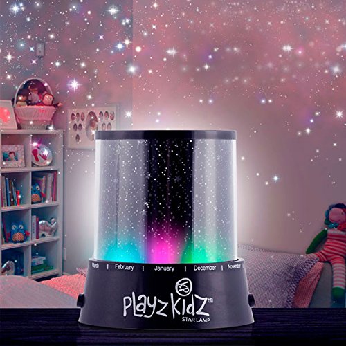 Preisvergleich Produktbild LED-Sternprojektor / Nachtlicht (mit USB-Kabel) schwarz