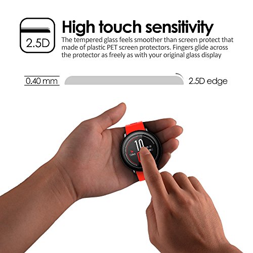 Olycism Protector de Pantalla para Xiaomi Huami Amazfit Watch 2-Pack Ajuste Perfecto Alta Definici n 9H Dureza Anti-ara azo No Hay Burbujas Ultra Resistente Vidrio Templado Cristal Protector reviews Olycism Protector de Pantalla para Xiaomi Huami Amazfit Watch 2-Pack Ajuste Perfecto Alta Definici n 9H Dureza Anti-ara azo No Hay Burbujas Ultra Resistente Vidrio Templado Cristal Protector