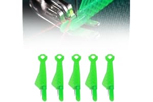 TOERJII Enfile-Aiguilles, Accessoires Couture Aiguilles Couture Enfile Aiguille Machine à Coudre Plastique DIY Enfile-Fil, Passe Fil Couture pour Coudre à Main & Quilting Craft (Vert 5 Pcs)