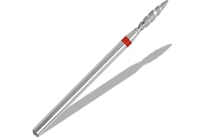 ‎VNJAOI Vnjaoi Nagelbohrer Bits Nagelhaut Nagelbohrer Bits Elektrische Feile Bit für Nagelbohrer Zylinderform 3/32''Shank Nagelhaut sauber Nagel Bit für Acryl Maniküre Pediküre Nagelhaut Gel Polieren (Fein)