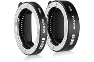 Meike MK-S-AF3A 10mm+16mm AF Auto Focus Macro Extension Tube Adapter Ring,Compatible with Sony,Mirrorless a6300 a6000 a7 a7SII NEX E-Mount FE-Mount Camera