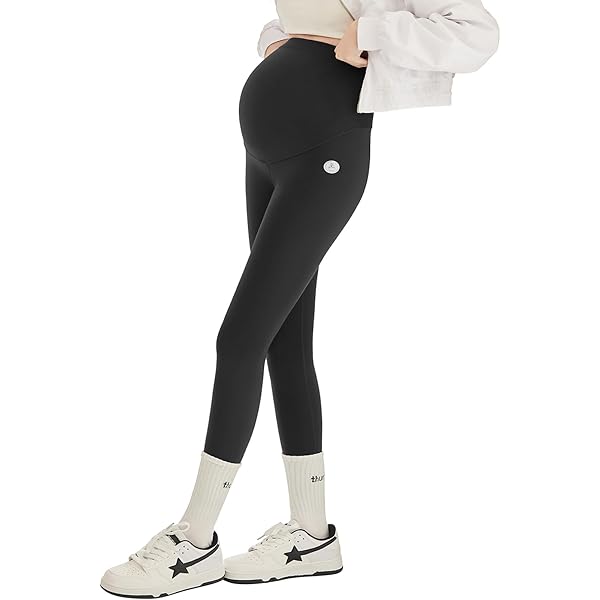 Leggings Maternité SHEKINI Taille Haute - Opaques, Élastiques Pour Grossesse Et Yoga