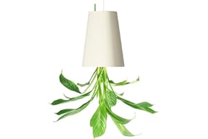 NEWCOM Umgedrehter Blumentopf zum Aufhängen, groß, weiß