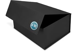 Verpackungswelt Pudełko prezentowe z pokrywką | 45 x 35 x 20 cm | pudełko prezentowe z zamknięciem magnetycznym | idealne na urodziny, wesele, Boże Narodzenie, narodziny | opakowanie prezentowe w