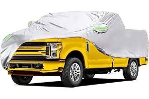 Blueshyhall Autoabdeckung Pickup, Autoabdeckung Stoff für R-aptor F150, R-am, T-undra, 210T Autoabdeckung Vollgarage Wasserdicht, Autoabdeckung Plane Indoor Outdoor