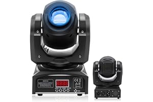 DELIBANG Moving Head 30W Stage Disco Lights RGBW with 8 Patterns, dmx512 9/11CH Auto/Voice/Master Slave LED Stage Spotlight for DJ Party Disco Stage Lighting Show