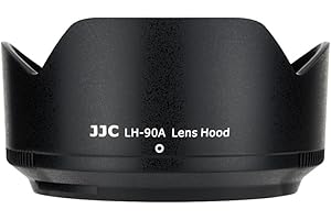 JJC Gegenlichtblende für Nikon NIKKKOR Z DX 50-250mm f/4.5-6.3 VR Objektiv für Nikon Z50 ersetzt Nikon HB-90A Gegenlichtblende, Sonnenblende für DSLR-Kamera Fotofotografie