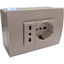 Elektrobox Fertig Montiert Mit Schuko Doppelsteckdose | Für Unterputz & Außenhalterung (ohne Kassette)