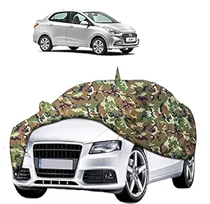 AutoPrime Hyundai Xcent WaterResistant Car Cover All Weather Windproof UV Protection Outdoor with Mirror Pocket & Anteena Pocket (Multicolor,Anteena Pocket)