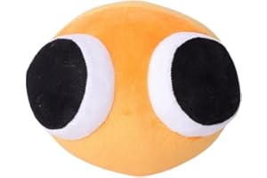 BENOLLS Rainbow Friends Chapter 2 Cuddly Toys, cyjan and Yellow Rainbow Friends Plush Toy Anime Kawaii, pluszowa zabawka, śliczna pluszowa zabawka, prezenty dla dzieci (pomarańczowa)