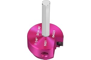 JYINCPED Alésoir de tuyau en PVC avec tête de 3,8 cm, économiseur de douille avec tige hexagonale de 1,9 cm, outil d'alésoir de raccord de tuyau en plastique ABS pour plomberie SCH.40 CPVC ABS