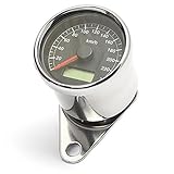  Mini-Tacho 60 mm elektronisch schwarzes Ziffernblatt