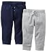 Carter's Baby Boys' 2 Pack Pants 6 Months Navy