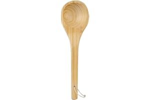 Raguso Sauna Single Spoon Wooden Sauna Room Spoon Handmade Spoon Sauna Accessories Sauna Water Dipper Ladle Spoon with Comfortable Grip Smooth Surface