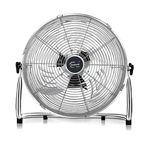 Preisvergleich Produktbild GONGFF Leistungsfähiger elektrischer Ventilatorfußbodengebläse elektrische Haushaltslüftertabelle Fußbodengebläse, das auf dem industriellen Gebläse der Bodengebläsehochleistung sitzt,Silver